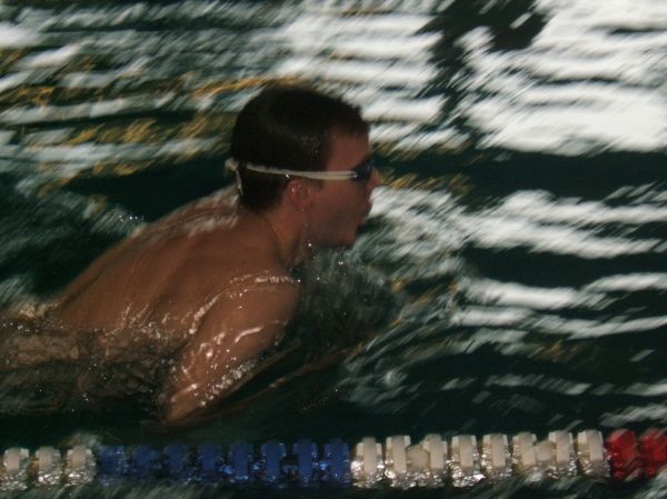 Stephan beim Einschwimmen I

